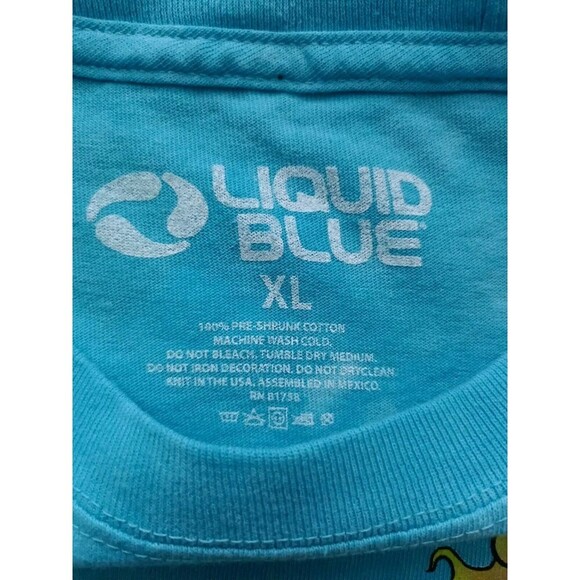 Liquid Blue Grateful Dead T-Shirt Men's Size XL Parachuting Bears Double Graphic - Picture 2 of 9